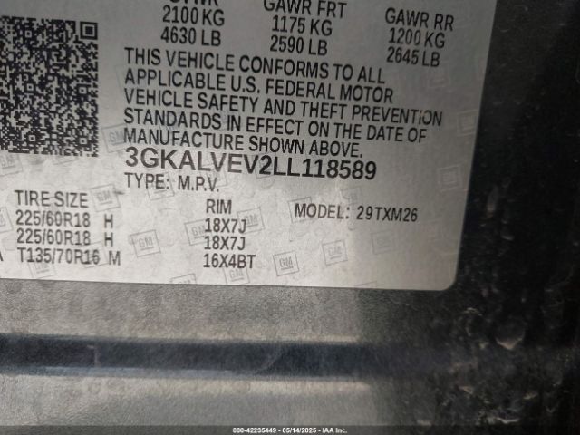 2020 GMC TERRAIN 3GKALVEV2LL118589 Photo 8