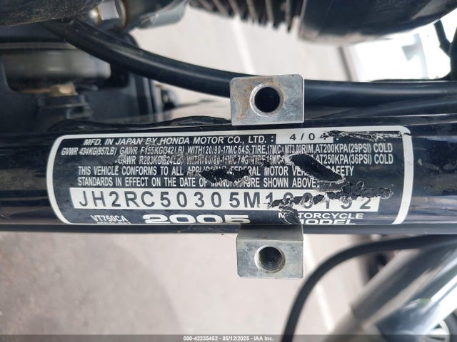2005 HONDA VT750 JH2RC50305M100192 Photo 9