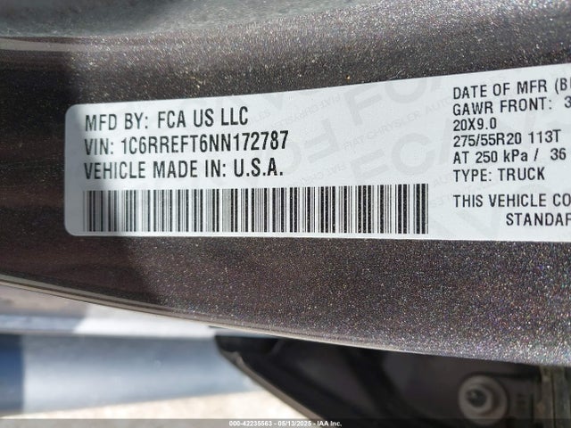 1C6RREFT6NN172787 RAM 1500