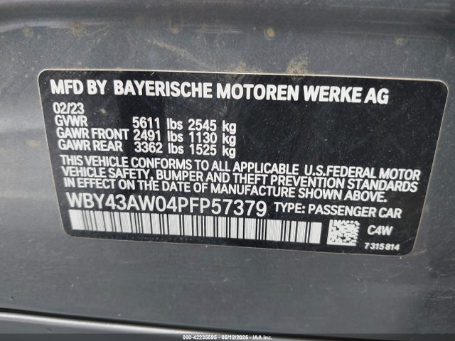 WBY43AW04PFP57379 BMW 2023