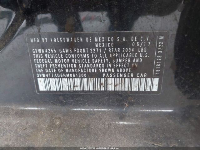2017 VOLKSWAGEN GOLF GTI 3VW4T7AU6HM061300 Photo 8