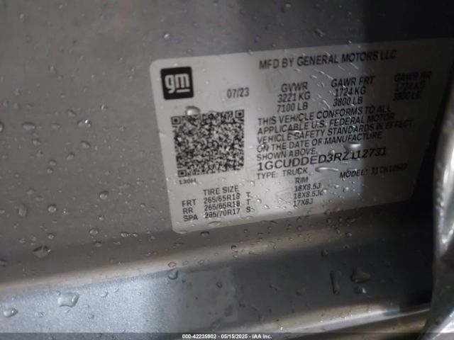 1GCUDDED3RZ112731 Chevrolet Silverado 1500 4wd  Short Bed Lt