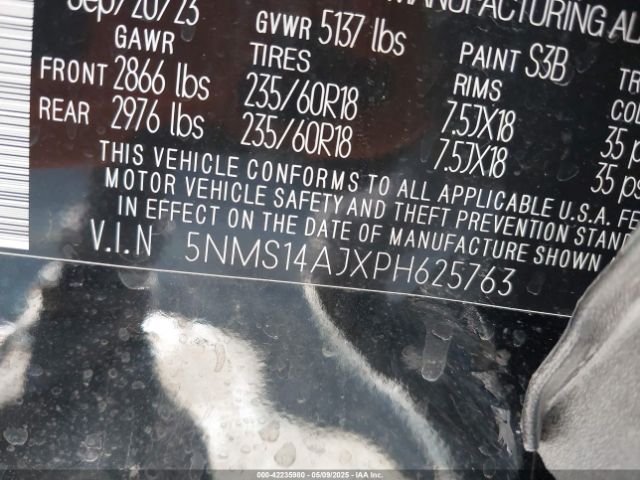 2023 HYUNDAI SANTA FE 5NMS14AJXPH625763 Photo 8