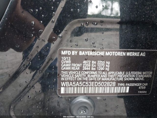 2014 BMW 528I WBA5A5C53ED502828 Photo 8