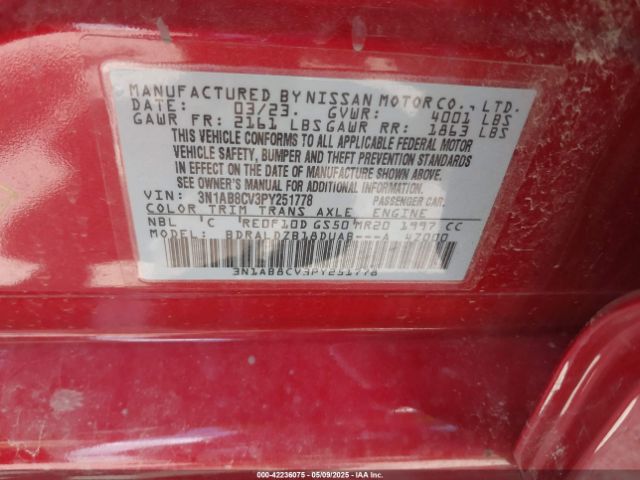 2023 NISSAN SENTRA 3N1AB8CV3PY251778 Photo 8