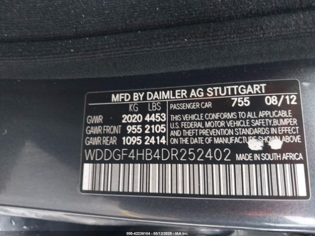 2013 MERCEDES-BENZ C 250 WDDGF4HB4DR252402 Photo 8