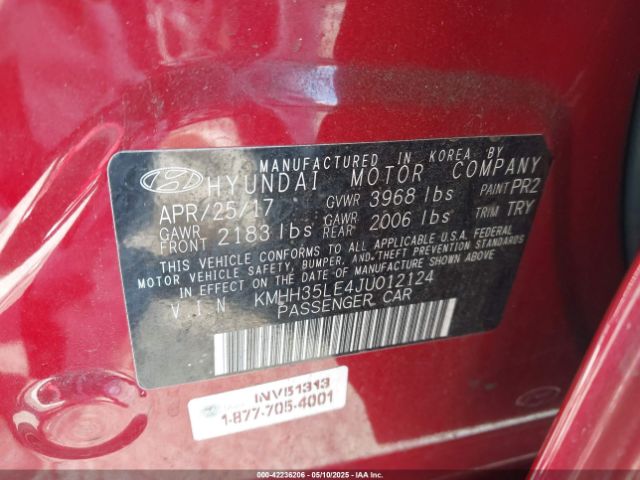 KMHH35LE4JU012124 Hyundai ELANTRA GT