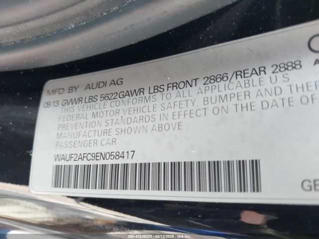 WAUF2AFC9EN058417 Audi S6 4.0t Prestige