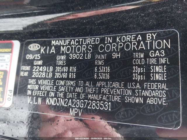 KNDJN2A23G7283531 KIA Soul
