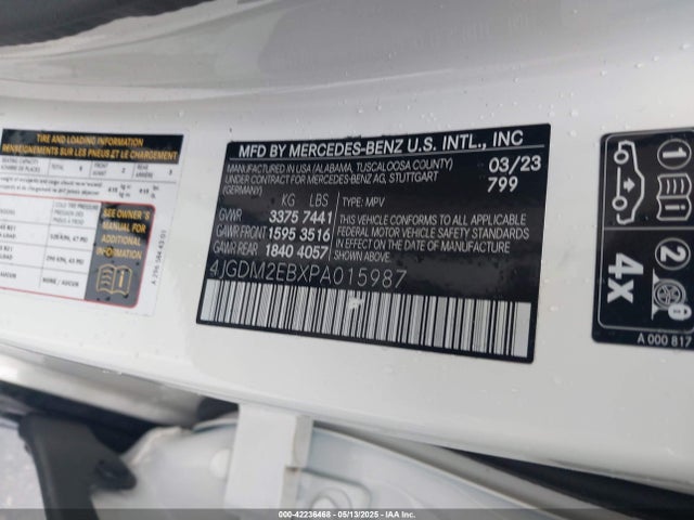 4JGDM2EBXPA015987 Mercedes-Benz ed