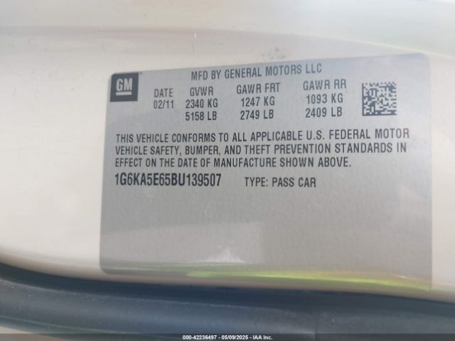 2011 CADILLAC DTS 1G6KA5E65BU139507 Photo 8