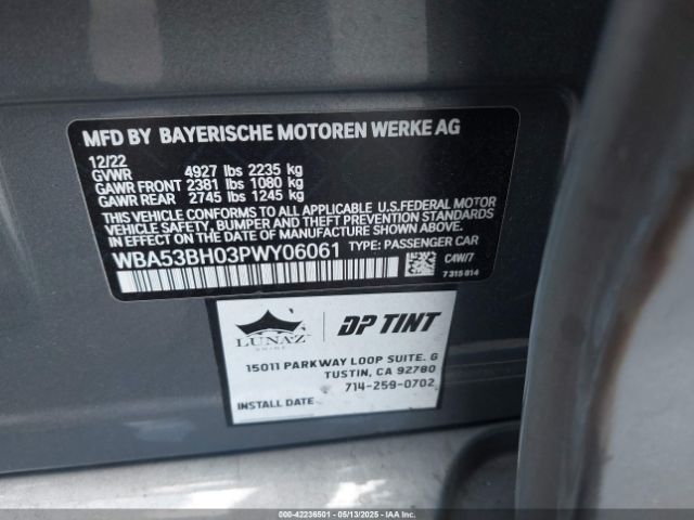 2023 BMW 530 WBA53BH03PWY06061 Photo 8