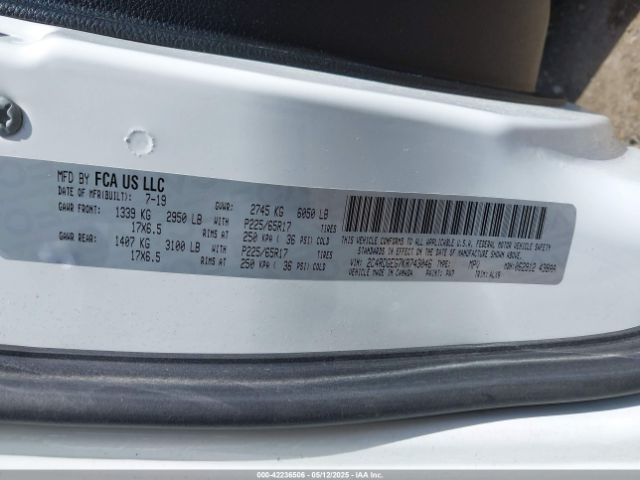 2019 DODGE GRAND CARAVAN 2C4RDGEG7KR743046 Photo 8