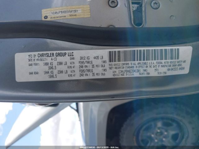 1C4NJPBA8ED541301 Jeep Patriot Sport