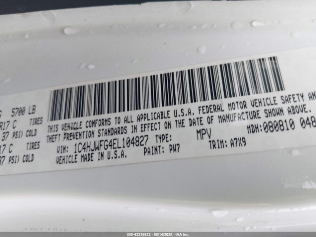 2014 JEEP WRANGLER UNLIMITED 1C4HJWFG4EL104827 Photo 8