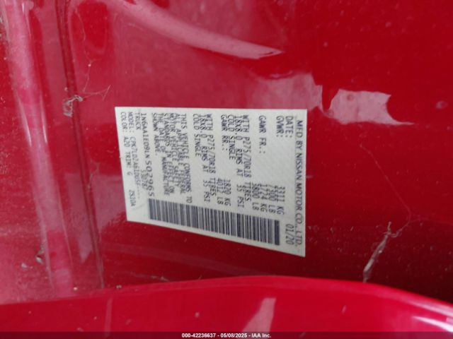 1N6AA1ED9LN502965 Nissan Titan Pro-4x 4x4