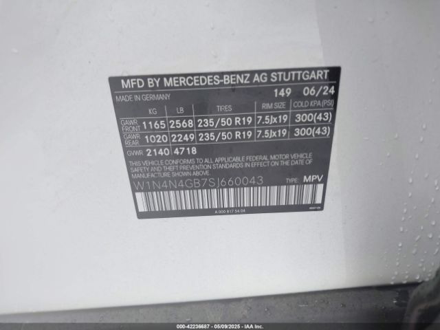 2025 MERCEDES-BENZ GLA 250 W1N4N4GB7SJ660043 Photo 8