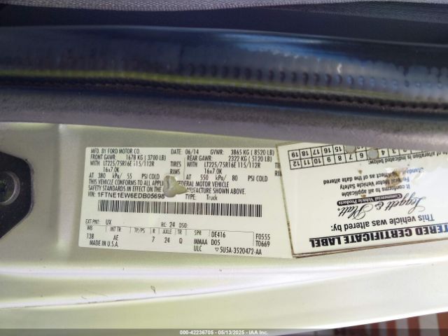 1FTNE1EW6EDB05698 Ford E-150 Commercial