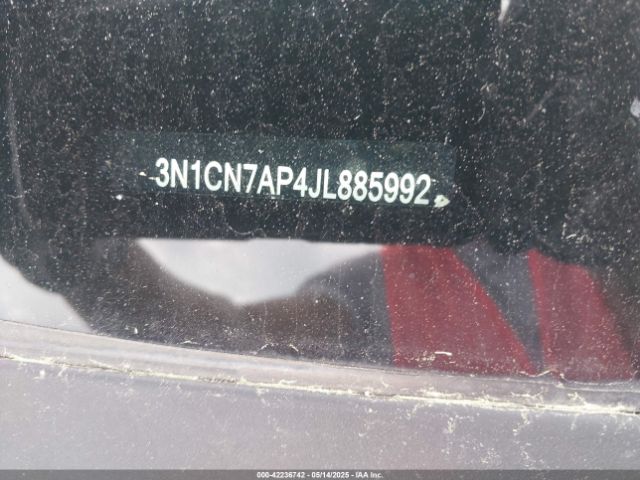 3N1CN7AP4JL885992 Nissan Versa 1.6 Sv