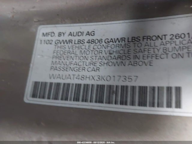 2003 AUDI A4 WAUAT48HX3K017357 Photo 8