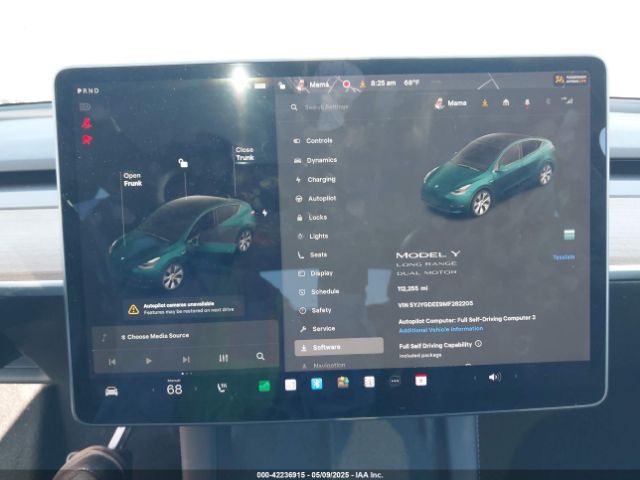 5YJYGDEE9MF282205 Tesla Model Y Long Range Dual Motor All-wheel Drive