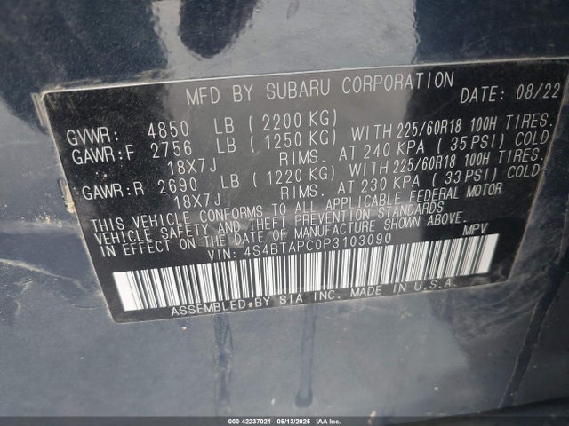 4S4BTAPC0P3103090 Subaru Outback