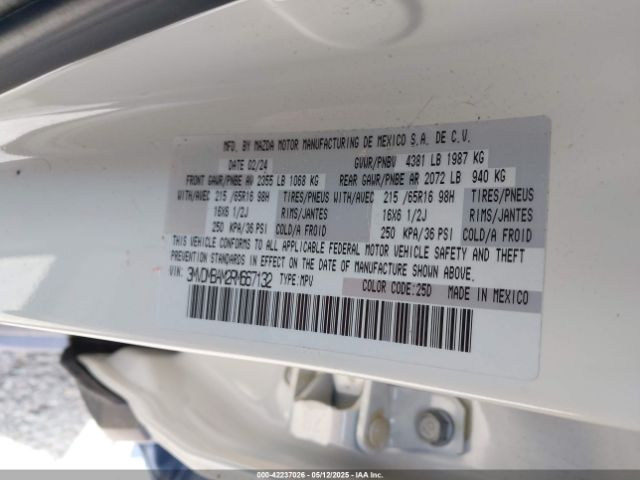 3MVDMBAM2RM667132 Mazda Cx-30 2.5 S