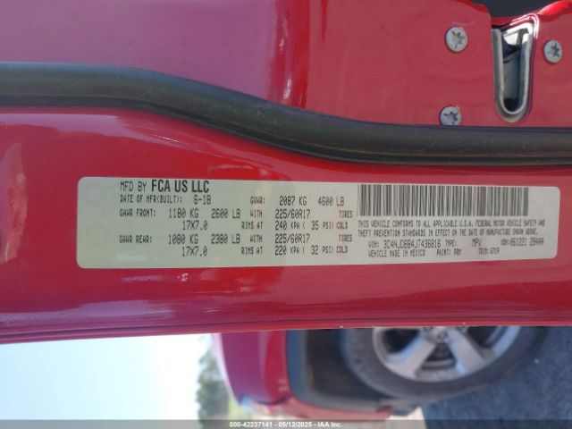 3C4NJDBB4JT436816 Jeep Compass Latitude 4x4