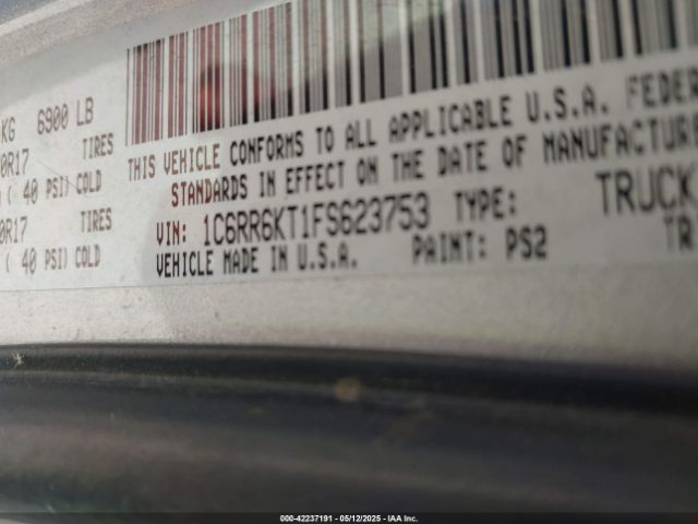 1C6RR6KT1FS623753 RAM 1500 Tradesman