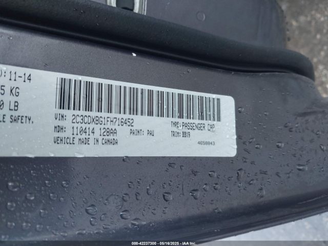 2C3CDXBG1FH716452 Dodge Charger Se