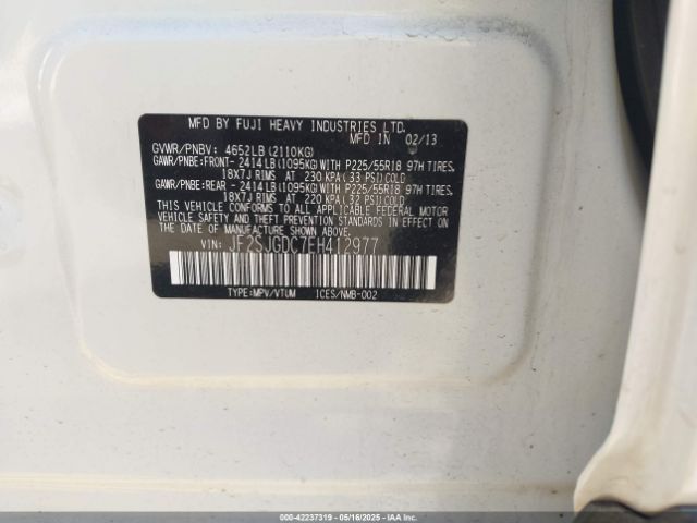 JF2SJGDC7EH412977 Subaru Forester 2.0xt Premium