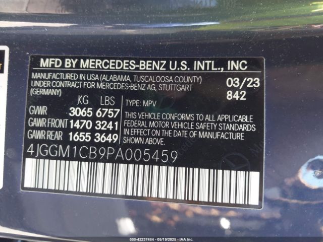 2023 MERCEDES-BENZ EQE 350 SUV 4JGGM1CB9PA005459 Photo 8