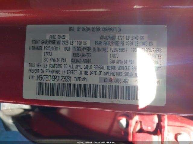 Mazda pyud 2023 JM3KFBCM9P0123931 Image 9