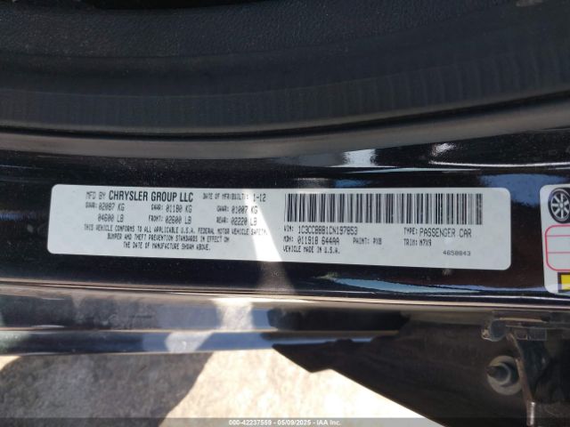 2012 CHRYSLER 200 1C3CCBBB1CN197853 Photo 8