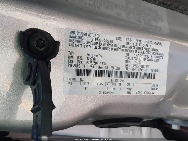 1FADP5CU1EL518672 Ford atk ivct hev