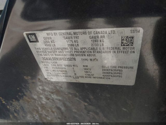2GKALSEK9F6225278 GMC Terrain Slt-1