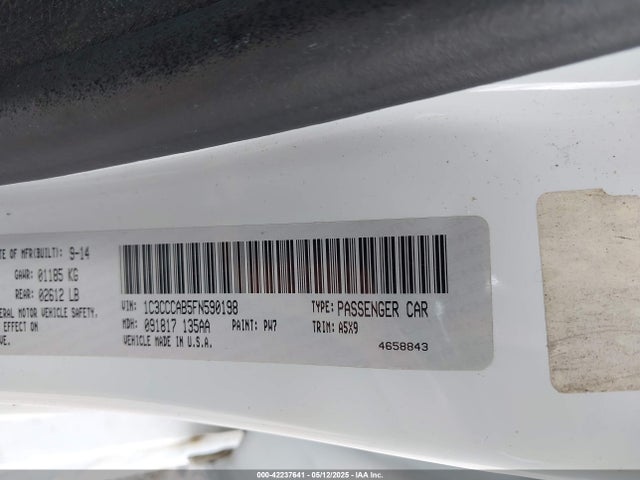 1C3CCCAB5FN590198 Chrysler 200 Limited