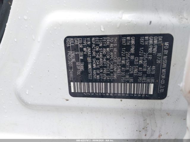 2021 NISSAN ROGUE JN8AT3BB1MW207922 Photo 8