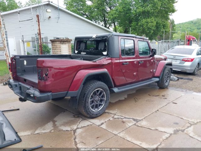 1C6HJTFGXML555622 Jeep Gladiator Overland 4x4