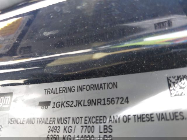1GKS2JKL9NR156724 GMC l87 - di dfm, alum, gen 5