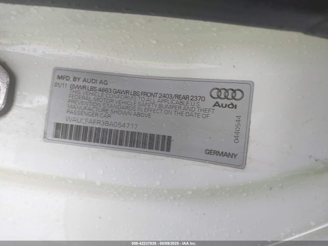 2011 AUDI A5 WAULFAFR3BA054717 Photo 8
