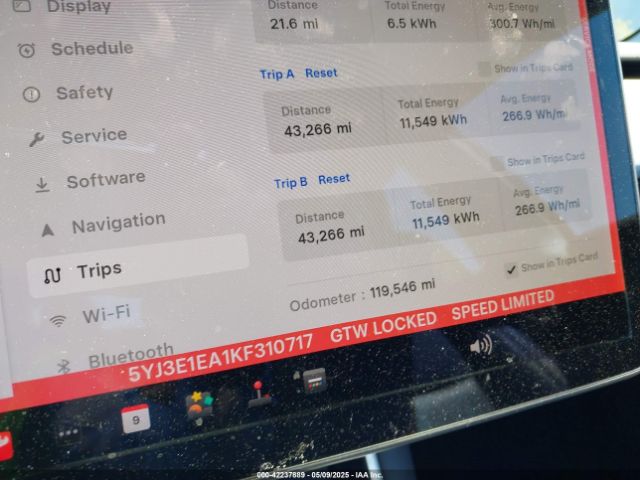 5YJ3E1EA1KF310717 Tesla 2019
