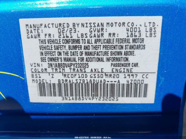 2023 NISSAN SENTRA 3N1AB8DV4PY232025 Photo 8