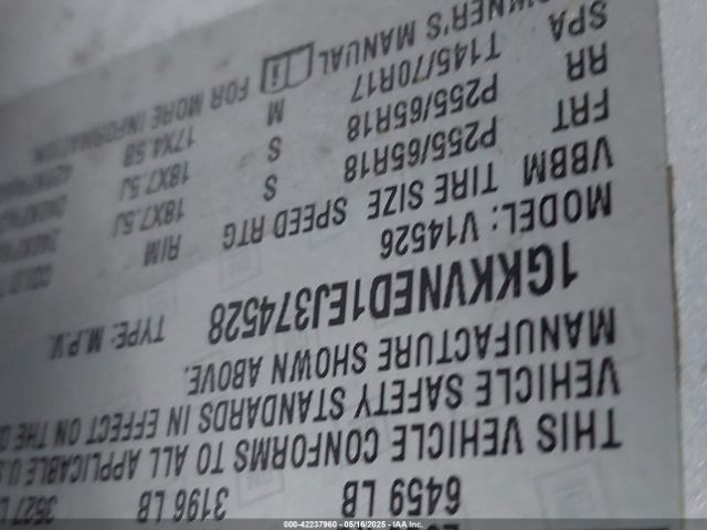 1GKKVNED1EJ374528 GMC Acadia Sle-1