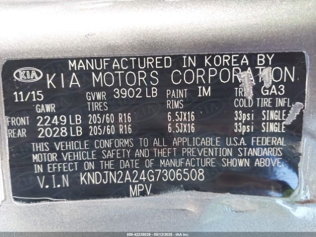 KNDJN2A24G7306508 KIA Soul