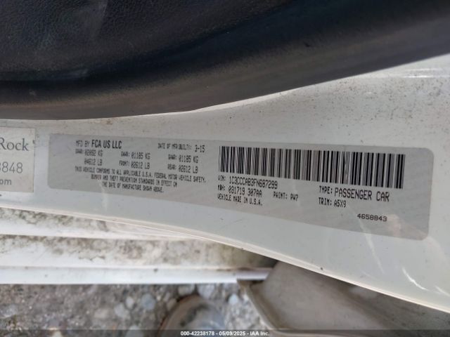 1C3CCCAB3FN687299 Chrysler 200 Limited