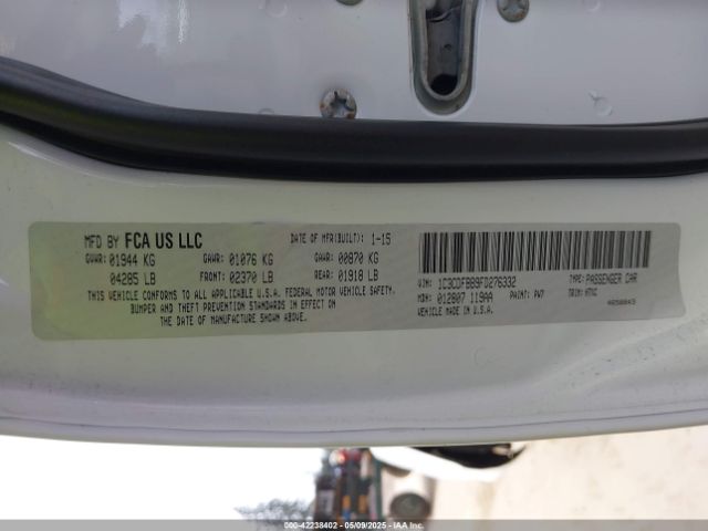 1C3CDFBB9FD276332 Dodge DART SXT