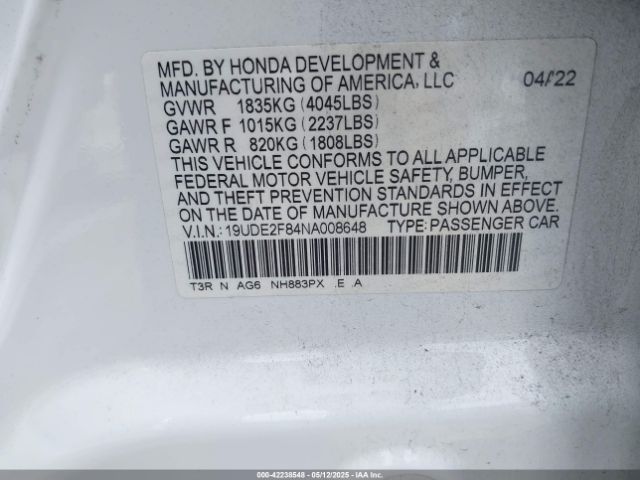 2022 ACURA ILX 19UDE2F84NA008648 Photo 8