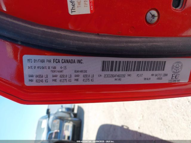 2C3CDZBG4FH822292 Dodge Challenger Sxt Plus Or R/t