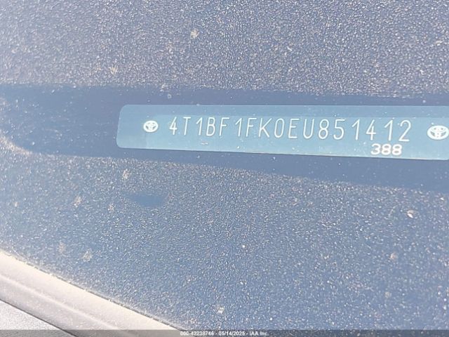 4T1BF1FK0EU851412 Toyota Camry Se Sport